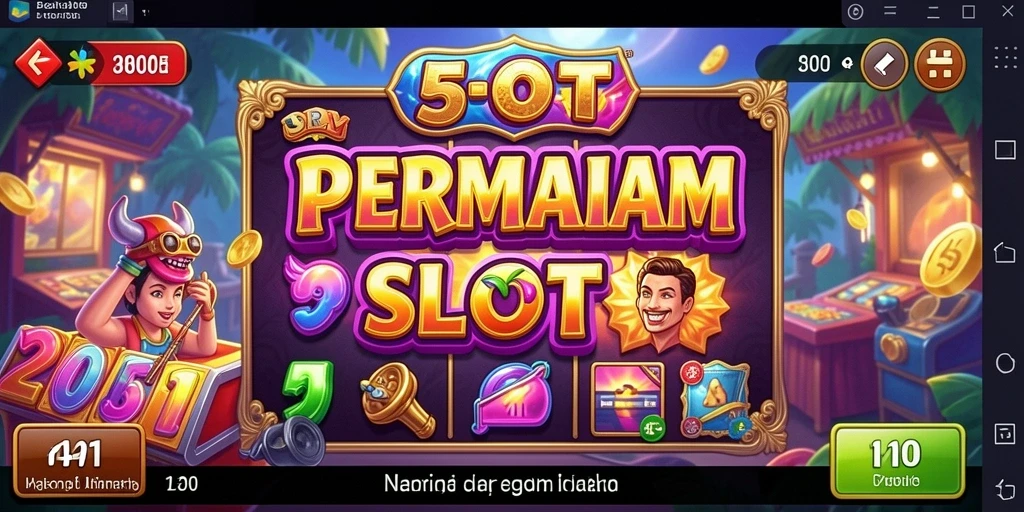 Screenshot dari gameplay seru 5RT menampilkan gulungan slot yang mengesankan.