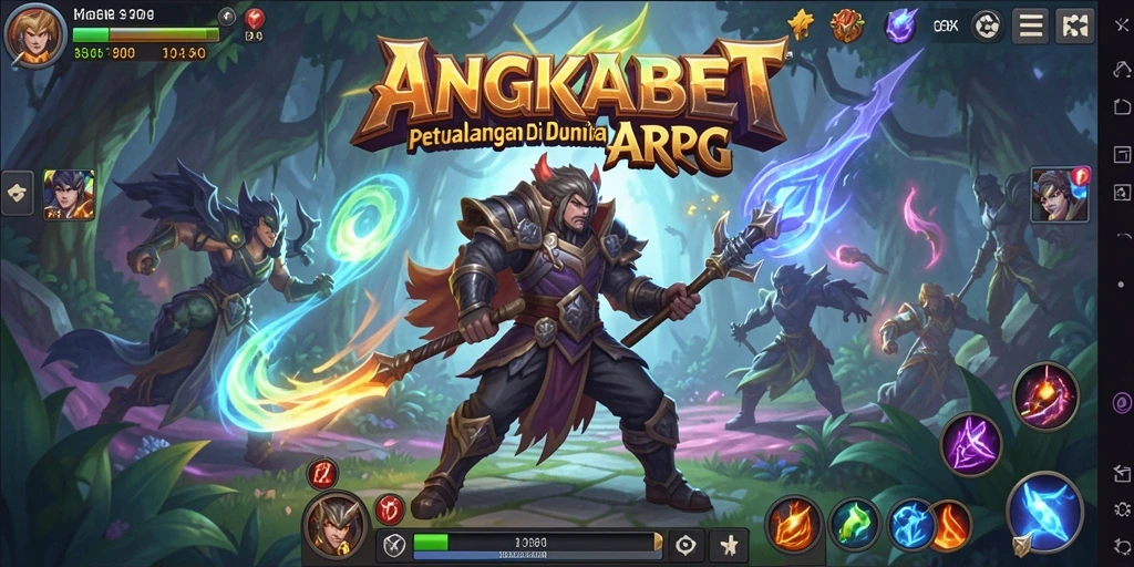 Gameplay seru dalam ANGKABET menampilkan pertarungan epik.