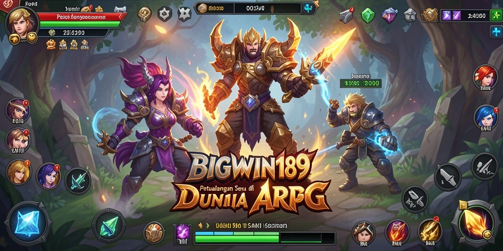 Tampilan mendebarkan dari gameplay ARPG BIGWIN189 dengan aksi epik.