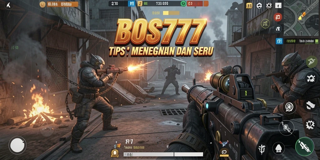 Tampilan mendebarkan dari gameplay TPS di BOS777 dengan aksi tembakan yang seru.