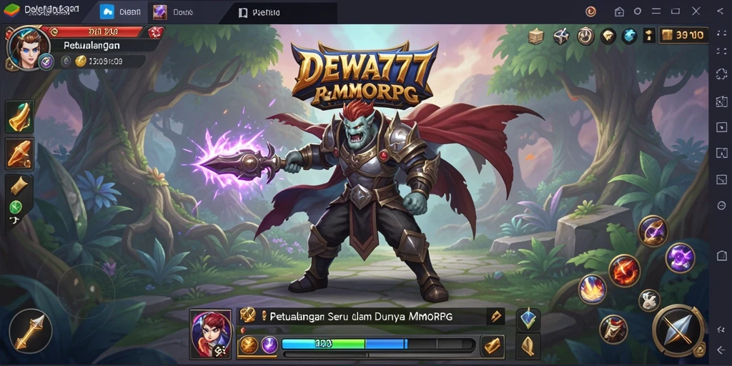 Screenshot gameplay DEWA777 menampilkan aksi pertarungan yang mendebarkan.