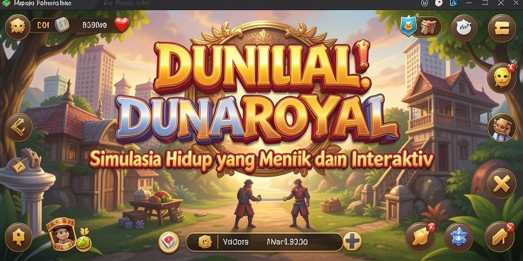 Tampilan gameplay DUNIAROYAL yang menarik dan interaktif.