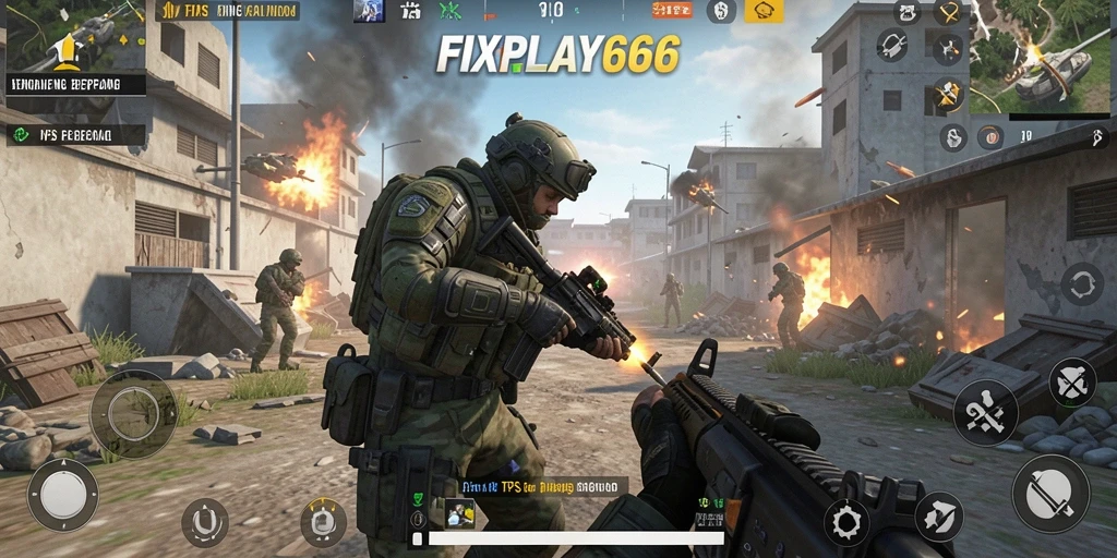 Tangkapan layar menunjukkan aksi seru dalam gameplay FIXPLAY666.