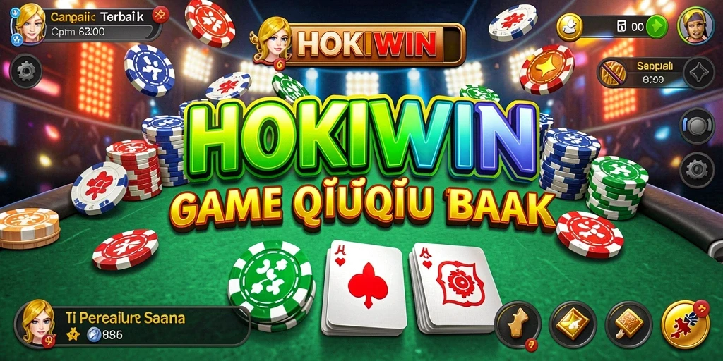 Tampilan gameplay seru HOKIWIN dalam permainan QiuQiu.