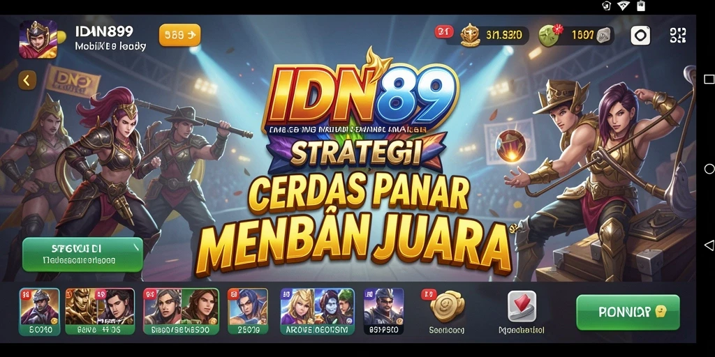 Tangkapan layar dari gameplay strategis IDN89 yang memukau.