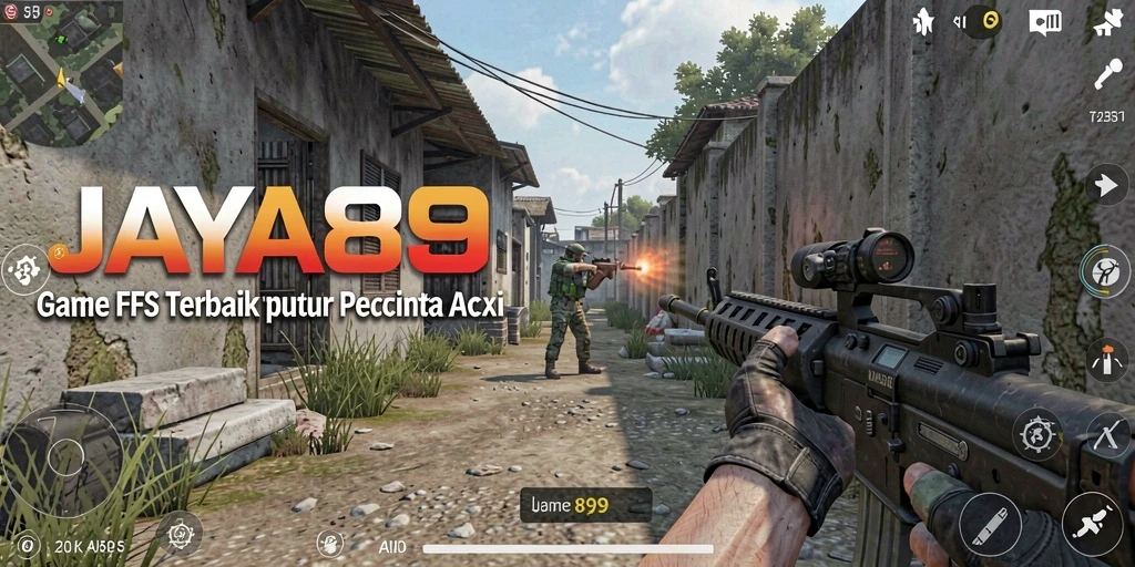 Screenshot gameplay JAYA89 menampilkan aksi seru dalam pertempuran FPS.