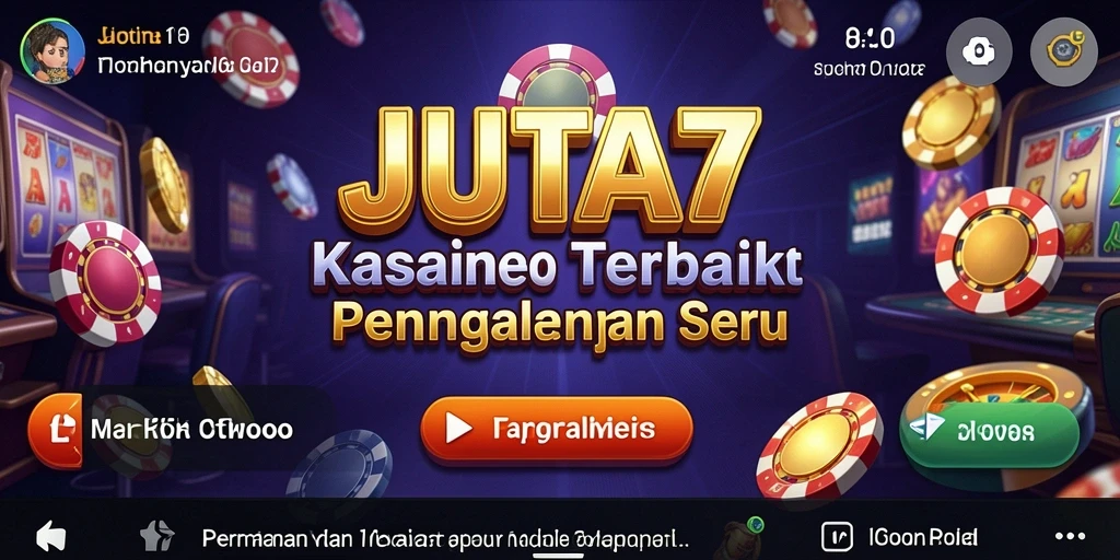 Tangkapan layar gameplay JUTA7 menampilkan keseruan permainan Kasino.