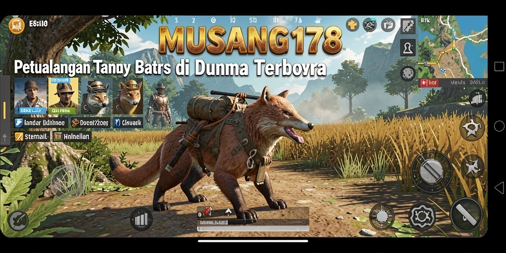 Screenshot MUSANG178 menampilkan petualangan seru di dunia terbuka.