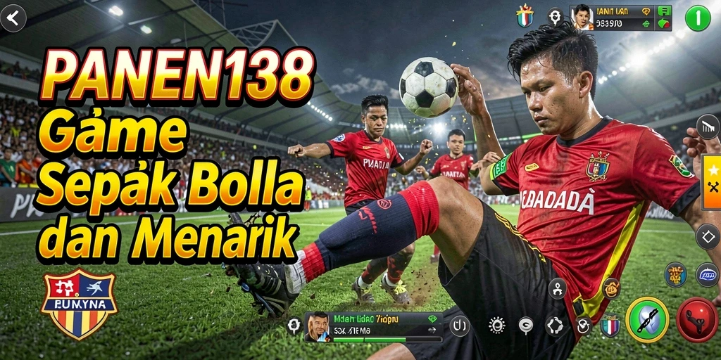 Tampilan gameplay PANEN138 yang menarik dan penuh aksi sepak bola.