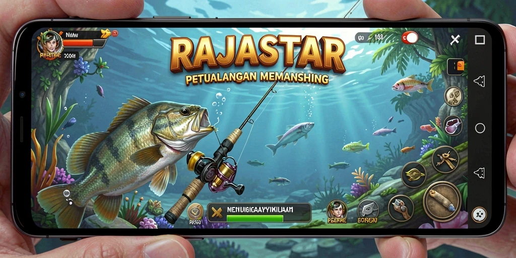Gameplay menyenangkan dengan berbagai aktivitas memancing.