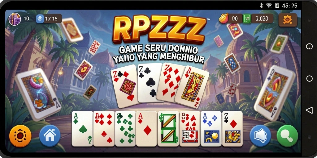 Tampilan seru gameplay Domino di RPZZZ.