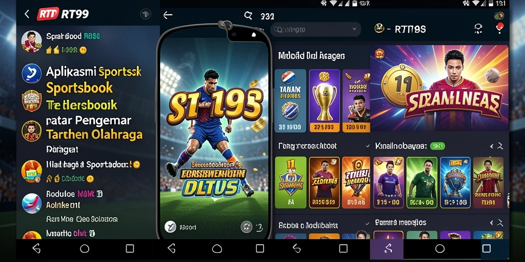 Tampilan gameplay RT99 yang menarik saat taruhan olahraga.
