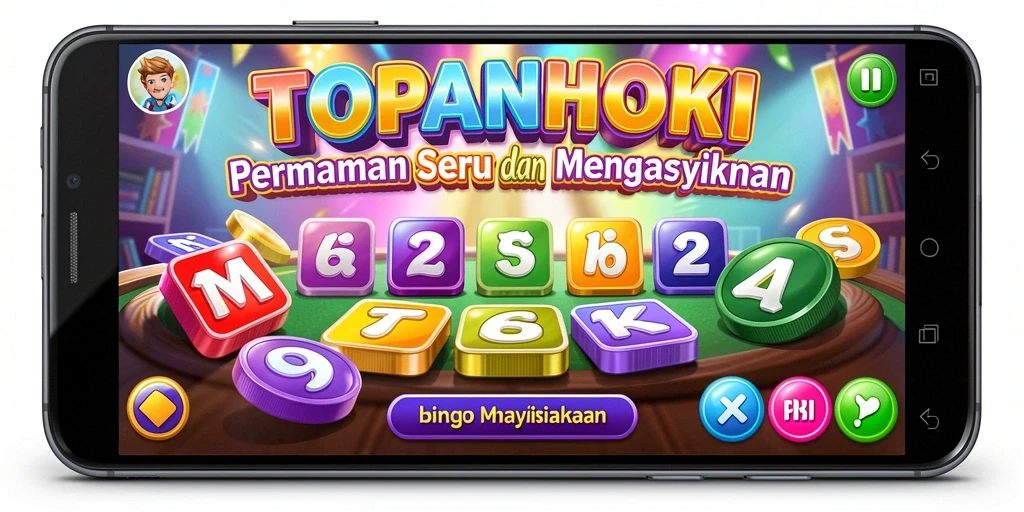 Tampilan gameplay seru dari permainan Bingo TOPANHOKI.