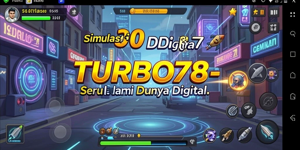 Screenshot gameplay TURBO78 menunjukkan aksi seru dan strategis dalam simulasi.