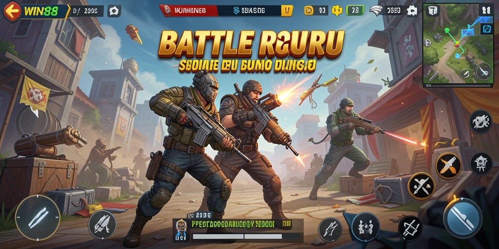 Gameplay Battle Royale yang mendebarkan di WIN88